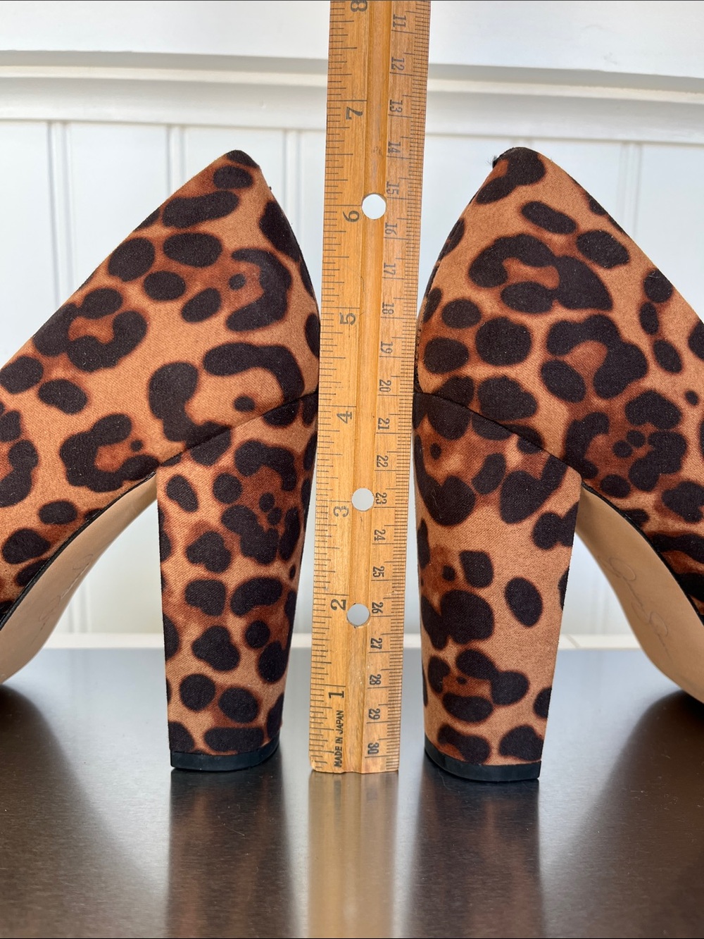 Jessica Simpson Leopard Print Block Heel Pumps Pointed Toe Size 8.5M EU39 - Picture 2 of 12